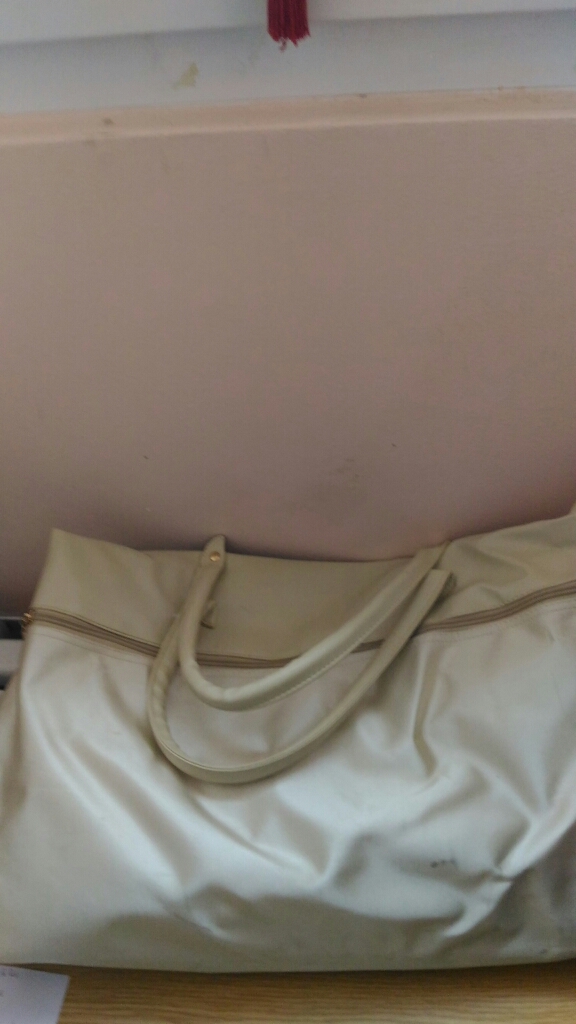 Sac de promenade femme toile �crue satin�e 5 Saint-Br�s (30)