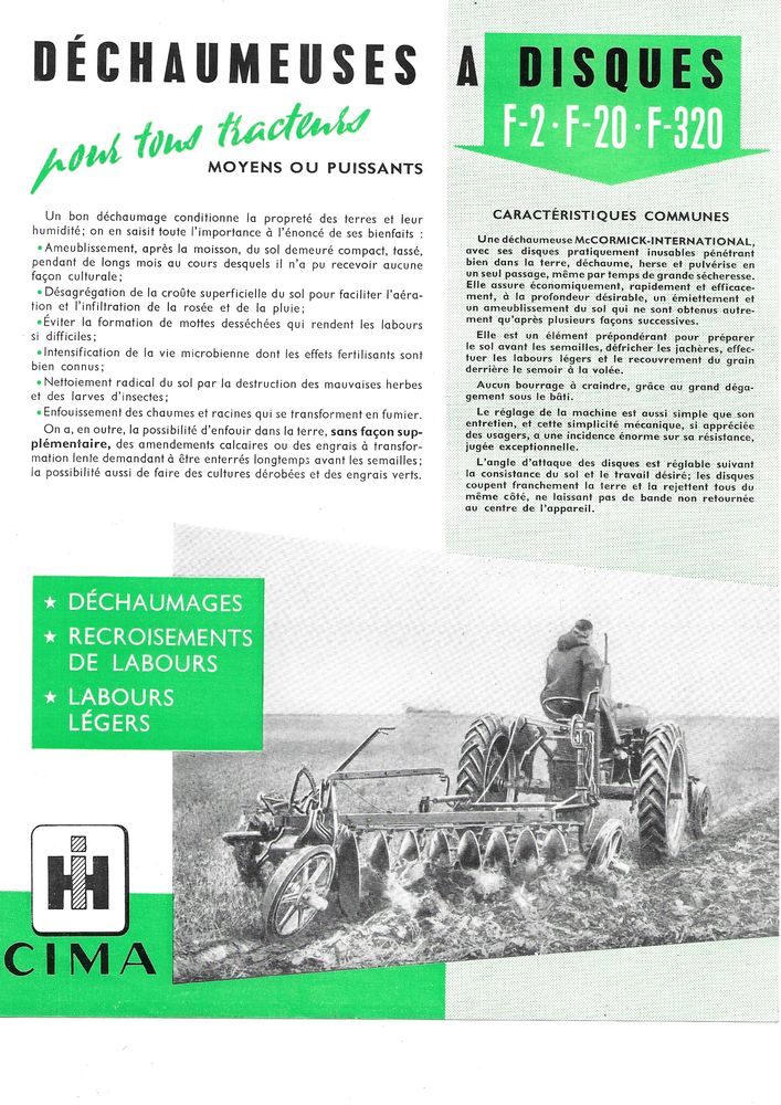 Prospectus agricole d�chaumeuses � disques Mac CORMICK 1 Marcilly-le-Hayer (10)