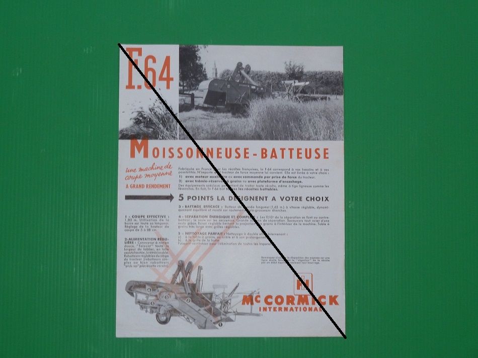 Prospectus Mac CORMICK MB F-64 1955 0 Marcilly-le-Hayer (10)
