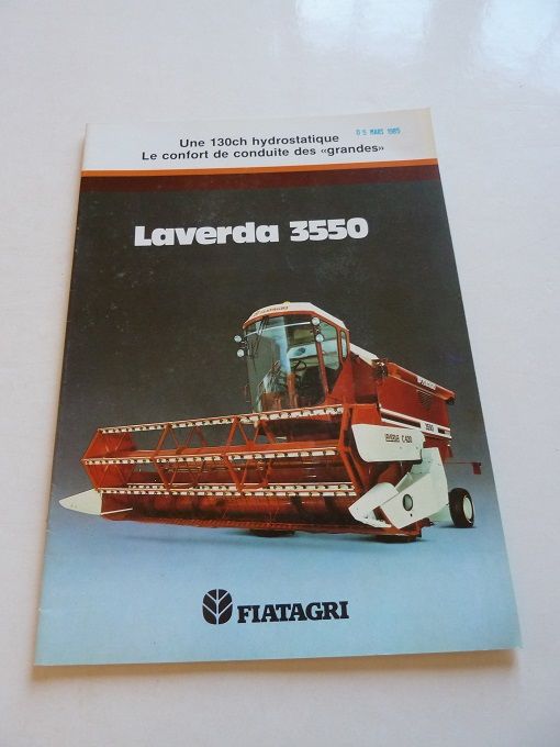 Prospectus moissonneuse batteuse LAVERDA 3550 1 Marcilly-le-Hayer (10)