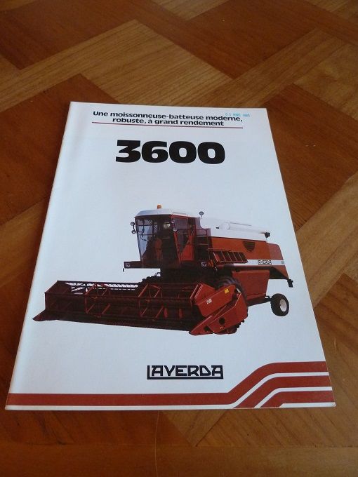 Prospectus moissonneuse batteuse LAVERDA 3600 1 Marcilly-le-Hayer (10)