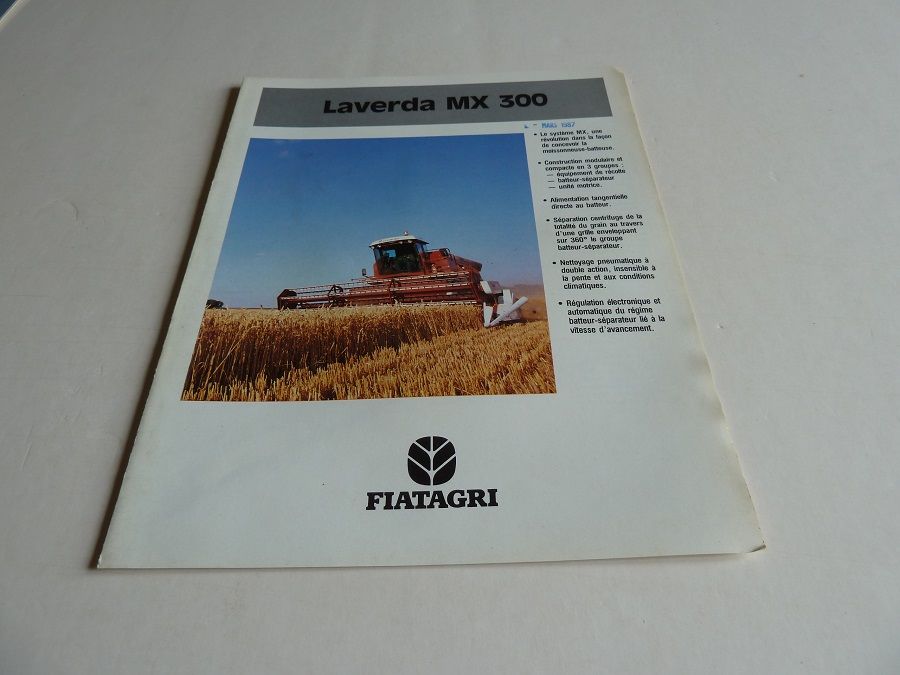 Prospectus moissonneuse batteuse LAVERDA MX 300 1 Marcilly-le-Hayer (10)