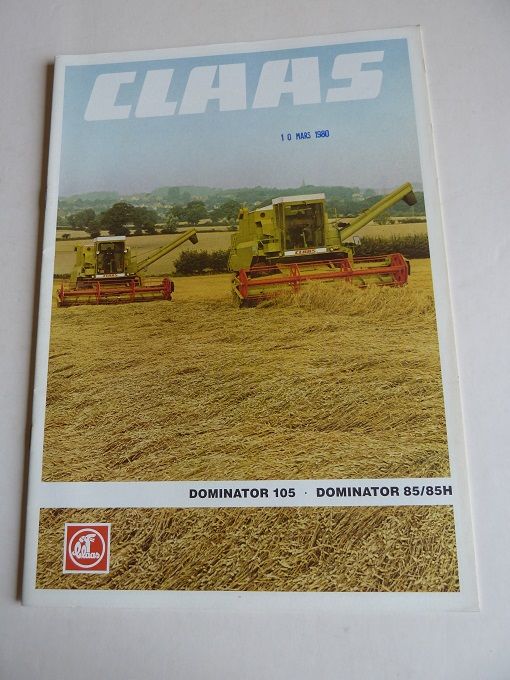 Prospectus moissonneuse CLAAS DOMINATOR 105 et 85 et 85H 1 Marcilly-le-Hayer (10)