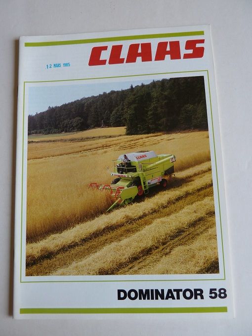 Prospectus moissonneuses CLAAS DOMINATOR 58 1 Marcilly-le-Hayer (10)