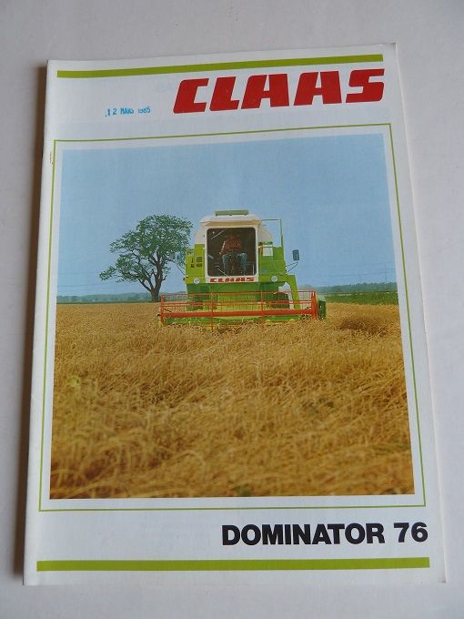 Prospectus moissonneuses CLAAS DOMINATOR 76 1 Marcilly-le-Hayer (10)