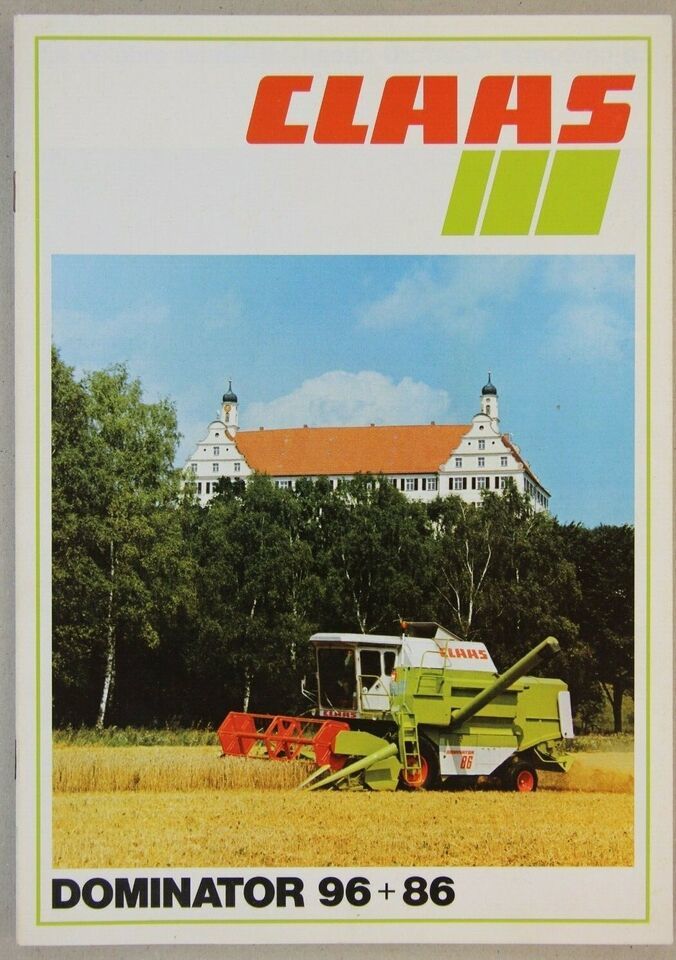 Prospectus moissonneuses CLAAS DOMINATOR 96 et 86 1 Marcilly-le-Hayer (10)