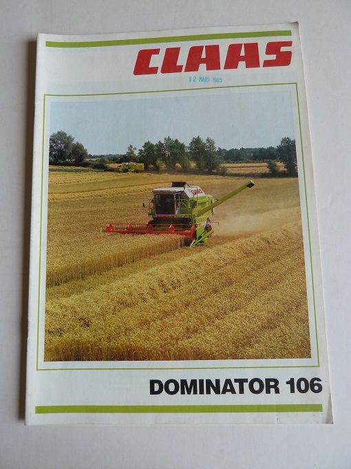 Prospectus moissonneuses CLAAS DOMINATOR 106 1 Marcilly-le-Hayer (10)