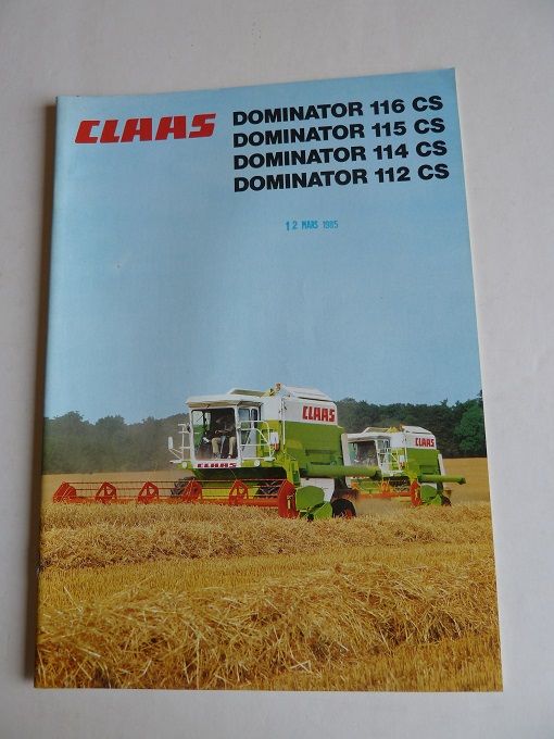 Prospectus moissonneuses CLAAS DOMINATOR 116 CS-115 CS-114 C 1 Marcilly-le-Hayer (10)