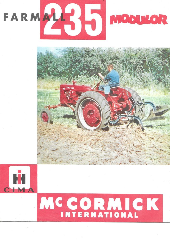 Prospectus tracteur Mac CORMICK FARMALL 235 1 Marcilly-le-Hayer (10)