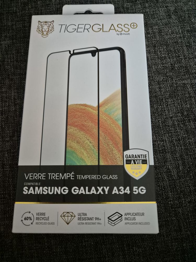Protection verre tremp� pour Galaxy A34 ! 35 Maisons-Laffitte (78)