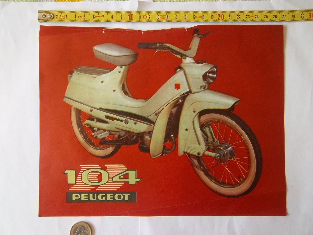 publicit� Peugeot 104 Cyclomoteur 1960 6 Valognes (50)