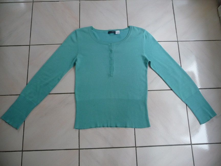 Pull bleu aqua manches longues taille 36 12 Celles-sur-Belle (79)