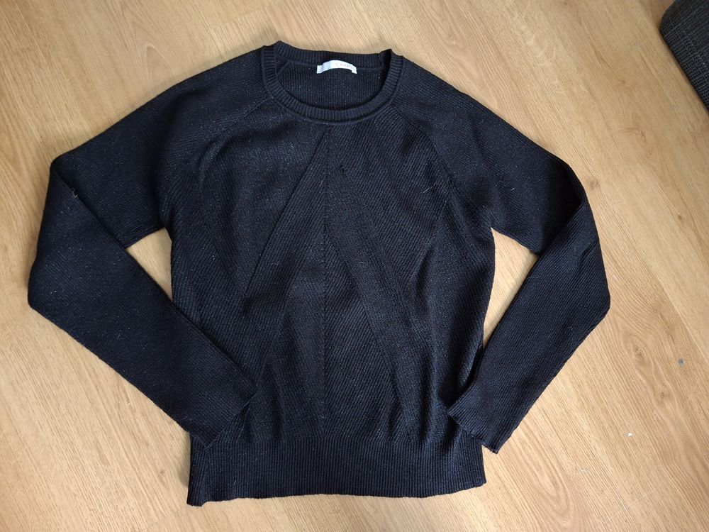 Pull d'�t� en coton noir 9.5 �ragny (95)