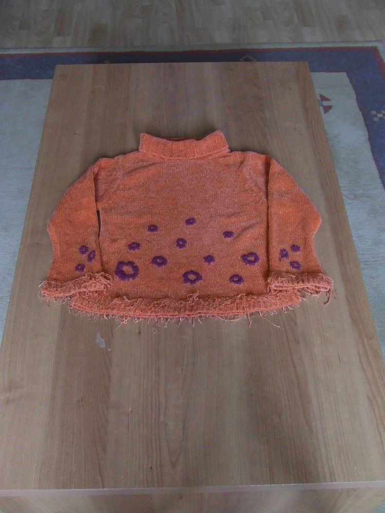 Pull doux en maille, col roulé, C&A, Orange, 7 ans (122 cm)  5 Bagnolet (93)