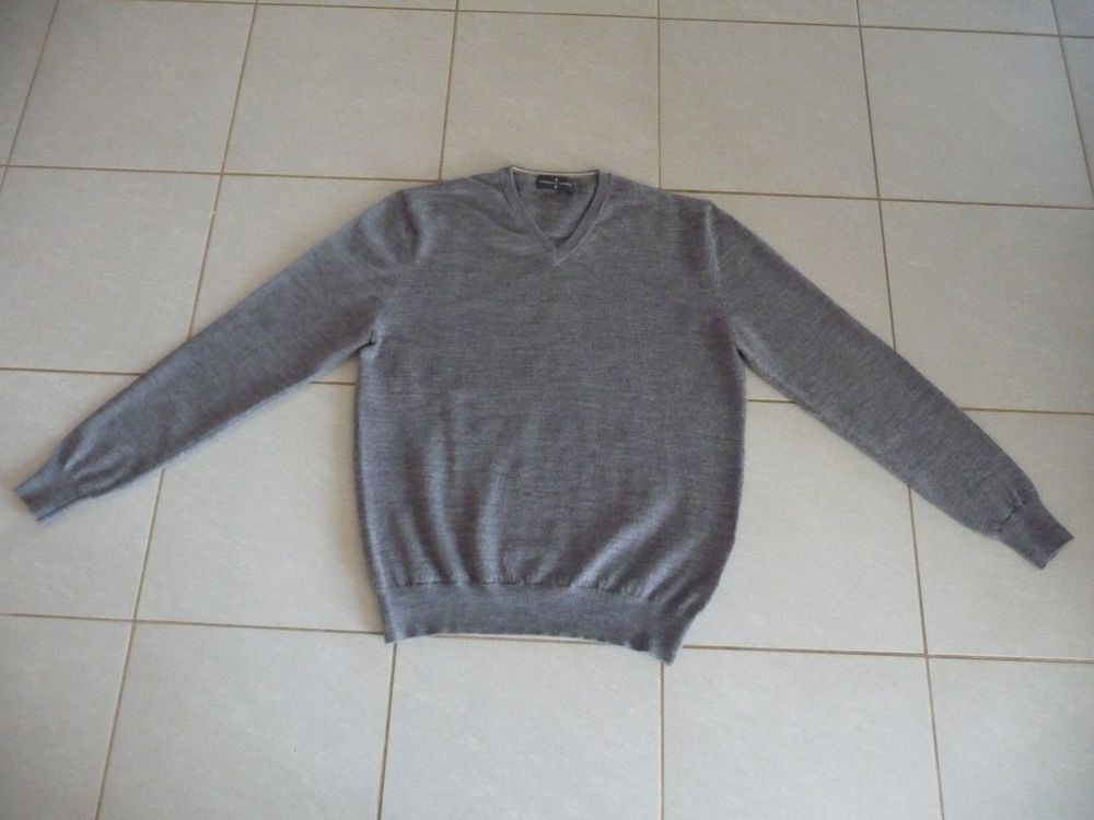 Pull gris pure laine taille L marque Roberto V�rino 35 Celles-sur-Belle (79)