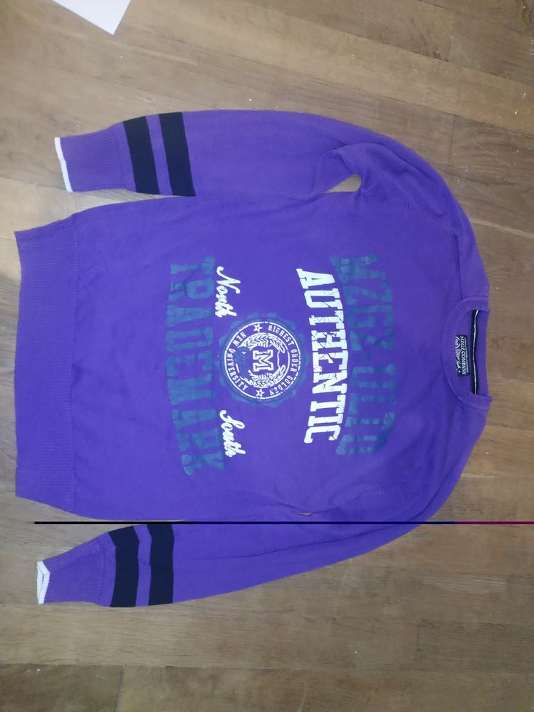 Pull homme violet (Taille S) 4 Brillon-en-Barrois (55)