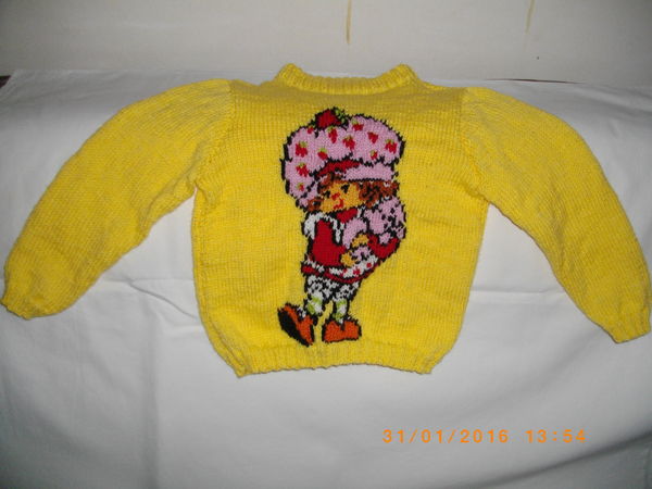 PULL EN LAINE ENFANT CHARLOTTE AUX FRAISES - TAILLE 4 ANS - 30 Perros-Guirec (22)