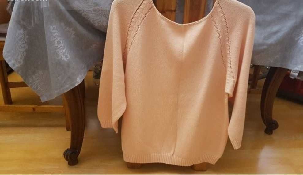 Pull d'�t� maille ajour�e fantaisie et doux / manches 3/4 saumon NEUF 10 Courbevoie (92)
