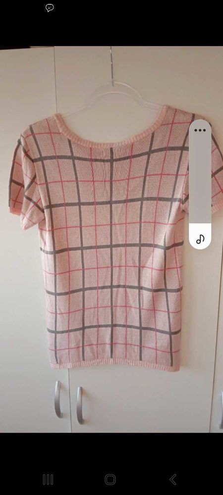 pull raglan courtes manches rose clair taille S 10 Estaires (59)