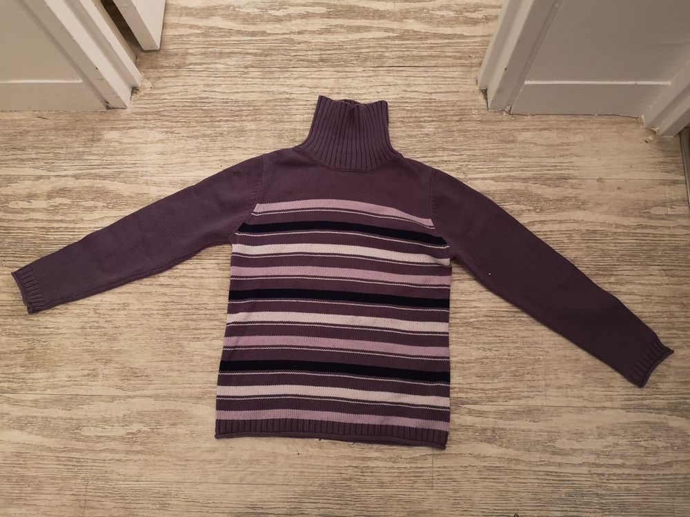 AN (32) - 12 ans - Pull ray� mauve  Lisa Rose  2 Paris 13 (75)