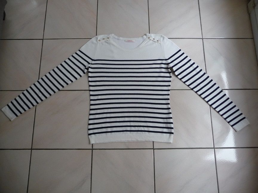Pull style marin rayures marine CAMAIEU taille 38 - Neuf 20 Celles-sur-Belle (79)