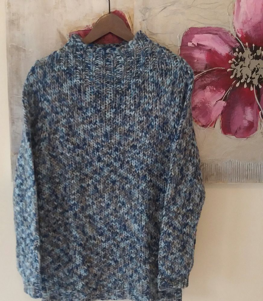 Pull tunique bleu chin� en maille chaude - T 38 - 40 - neuf 8 Domart-en-Ponthieu (80)