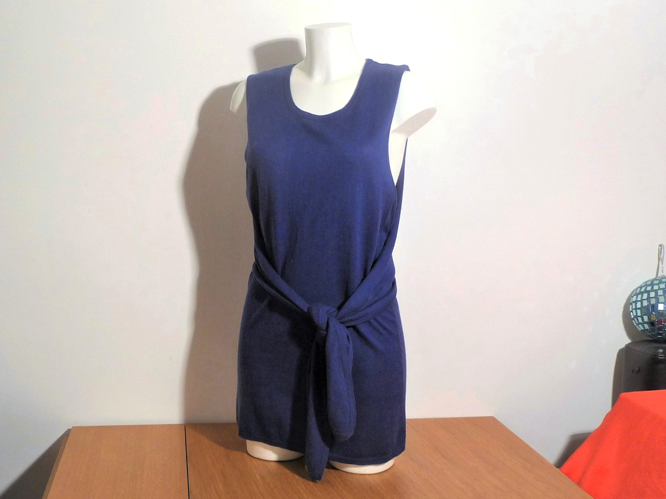 Pull Tunique en Soie et Laine Violet sans manches- Nude 120 Paris 15 (75)