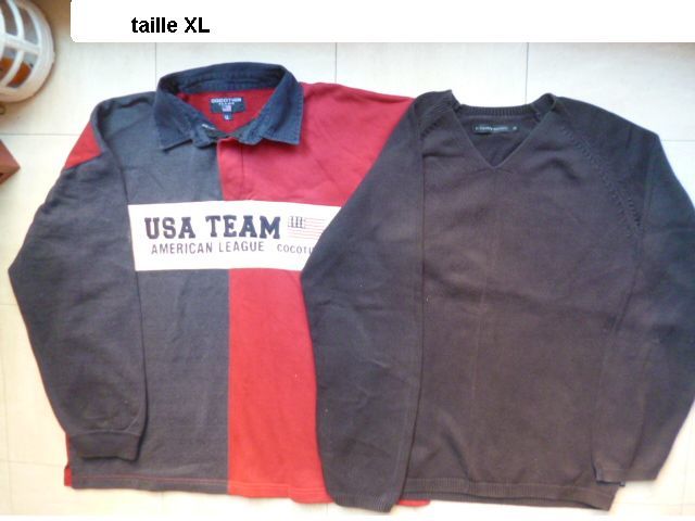 PULLS, SWEAT, cardigan, tee shirt - XL - 5 Martigues (13)