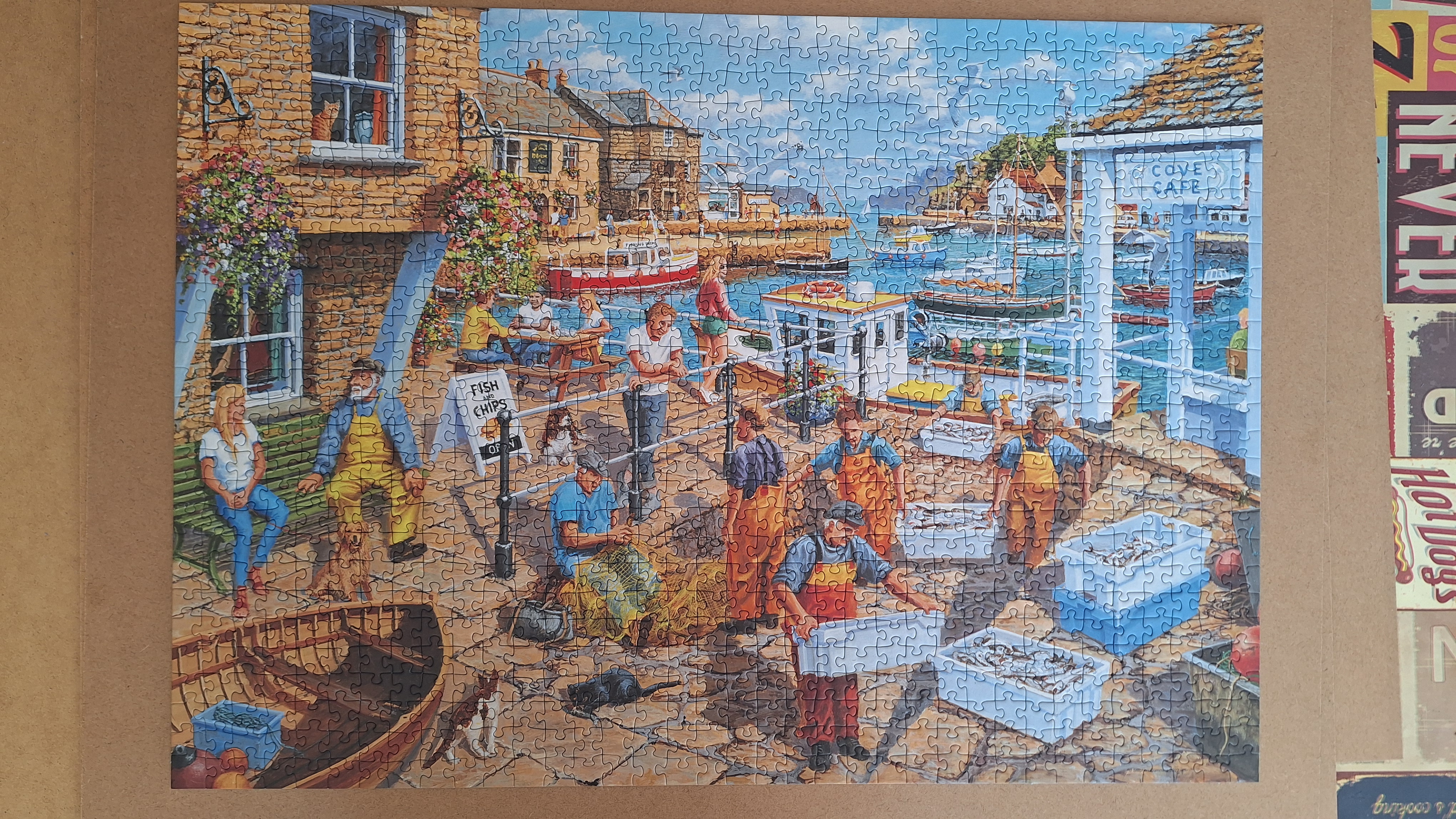 Puzzle 1000 pi�ces Port de p�che 18 Cambrai (59)