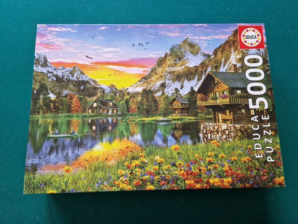 Puzzle 5000 pi�ces lac alpin 157 x 107 cm 25 Laveissi�re (15)