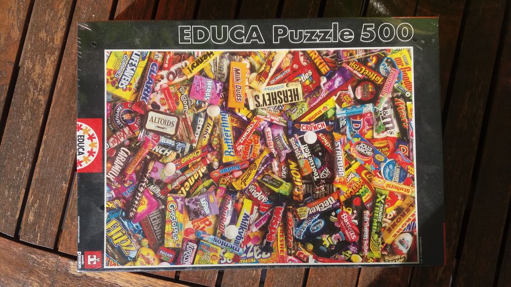 Puzzle  Barres de chocolat  EDUCA de 500 pi�ces, tout neuf. 10 N�mes (30)