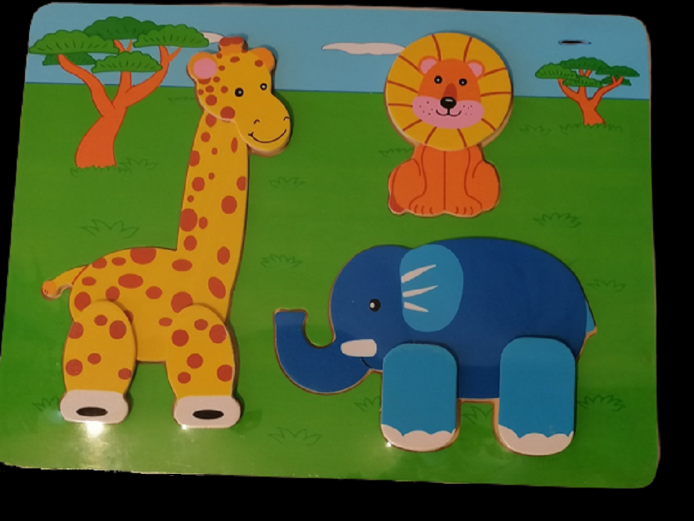 Puzzle en Bois La Girafe et ses Amis 10 Trans-la-For�t (35)