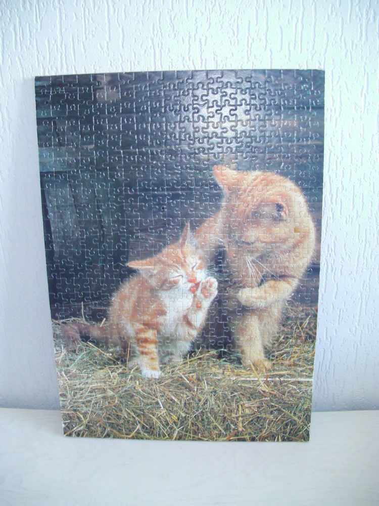 PUZZLE CHATS coll� sur bois 8 Saint-Etienne (42)