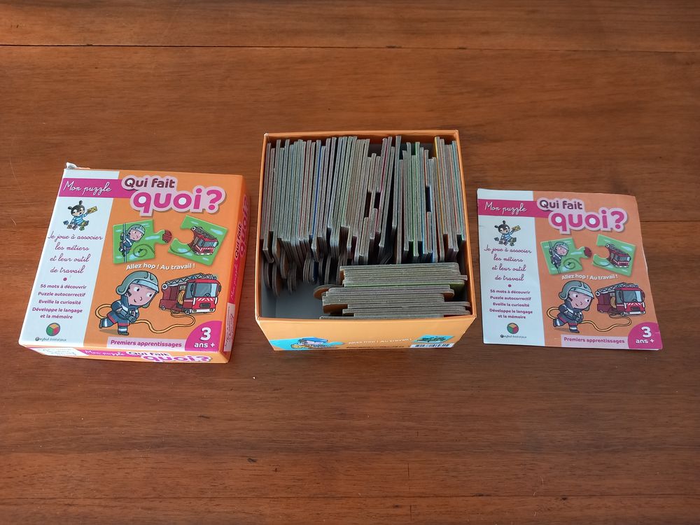 Mon puzzle Qui fait quoi OXYBUL EVEIL 3 ans et plus 5 Lyon 8 (69)