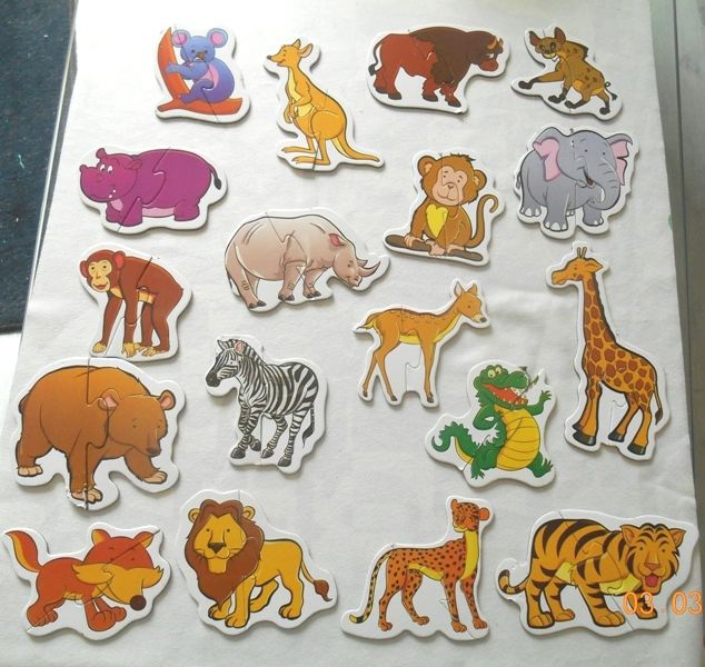 Puzzle 2 pi�ces x18 animaux 0 M�con (71)