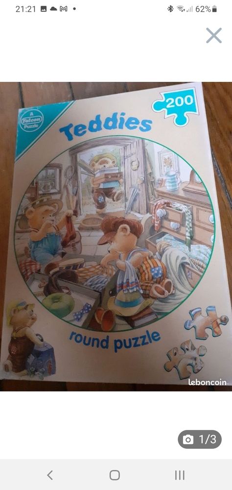 puzzle rond 200 pi�ces Teddies 5 Paris 20 (75)