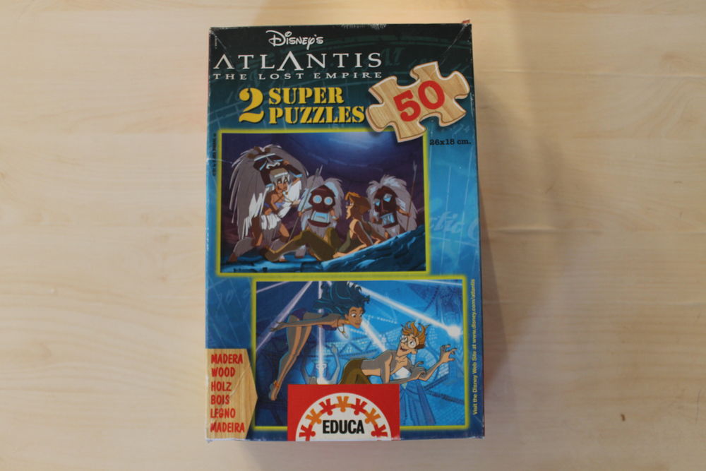 Lot 2 puzzles x 50P en bois EDUCA? Disney ?ATLANTIS (5/6ans) 5 Paris 19 (75)