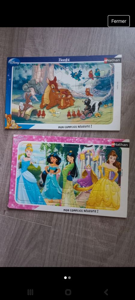 Lot de 2 puzzles disney 5 Thiais (94)