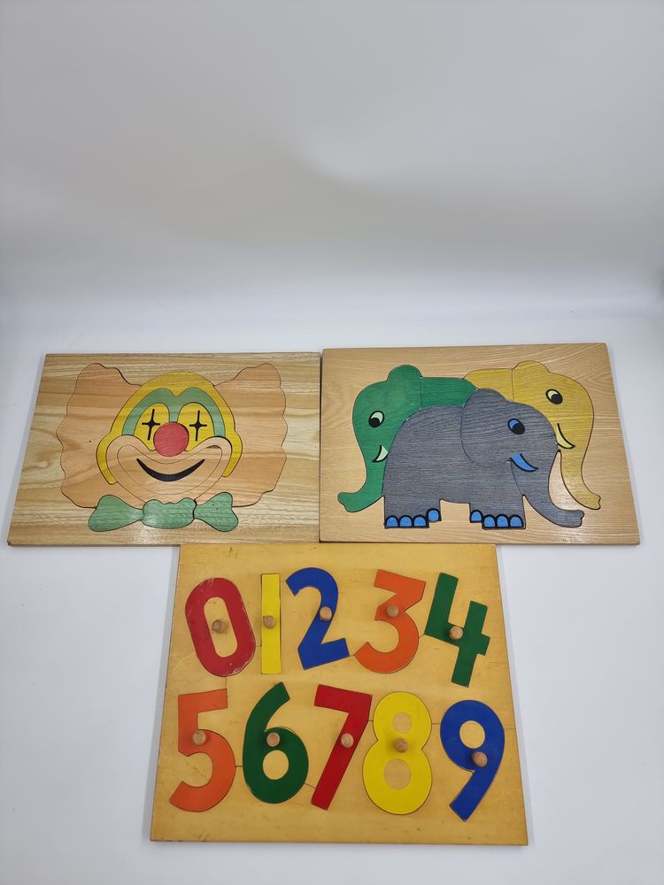 Lot de de 3 puzzles enfant en bois 2 Vulbens (74)