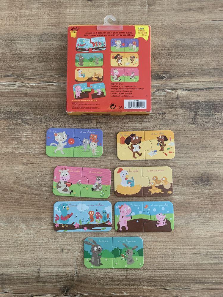 4 puzzles enfant  Edition Lito      Les animaux 3 Saleilles (66)