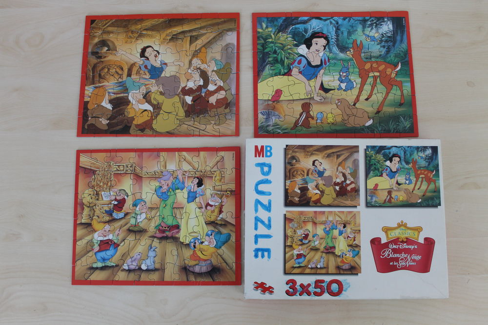 3 puzzlesx50P Disney Classic  Blanche Neige & les 7 nains 5 Paris 19 (75)