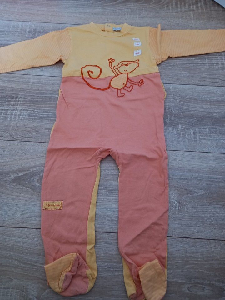 Pyjama coton jaune et orange In Extenso 2 ans 2 Villiers (86)