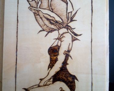 PYROGRAVURE SUR BOIS FAITE MAIN 8 Saint-Di�-des-Vosges (88)