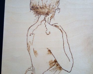 PYROGRAVURE SUR BOIS FAITE MAIN 8 Saint-Di�-des-Vosges (88)