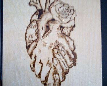 PYROGRAVURE SUR BOIS FAITE MAIN 8 Saint-Di�-des-Vosges (88)