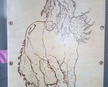PYROGRAVURE SUR BOIS FAITE MAIN 8 Saint-Di�-des-Vosges (88)