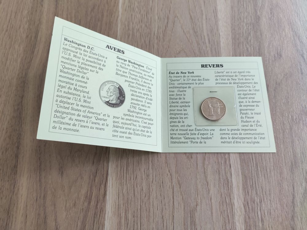 Quarter Dollar 2001 15 Vand�uvre-l�s-Nancy (54)