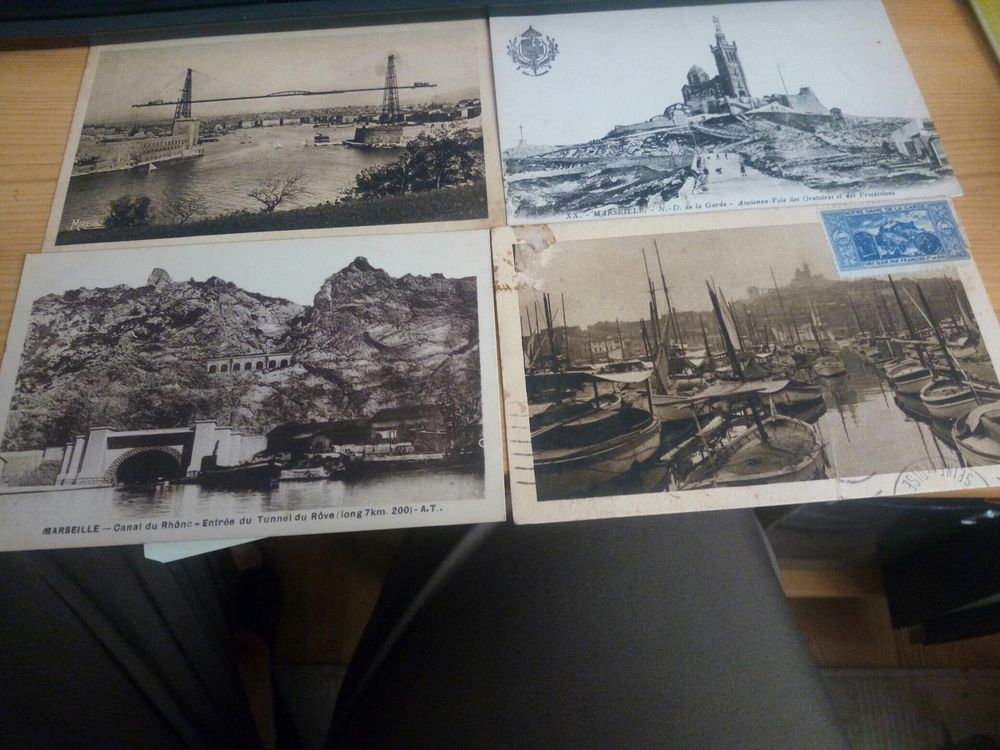 LOT DE QUATRE CARTES DE MARSEILLE 10 Levainville (28)