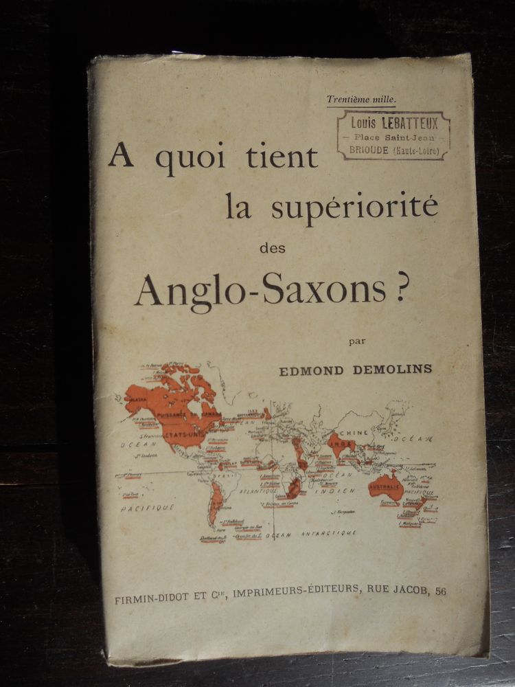 A QUOI TIENT LA SUP�RIORIT� des ANGLO-SAXONS 1927 14 Tours (37)