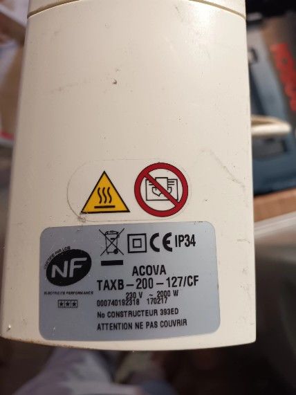 radiateur �lectrique ACOVA 2000w 100 Orl�ans (45)